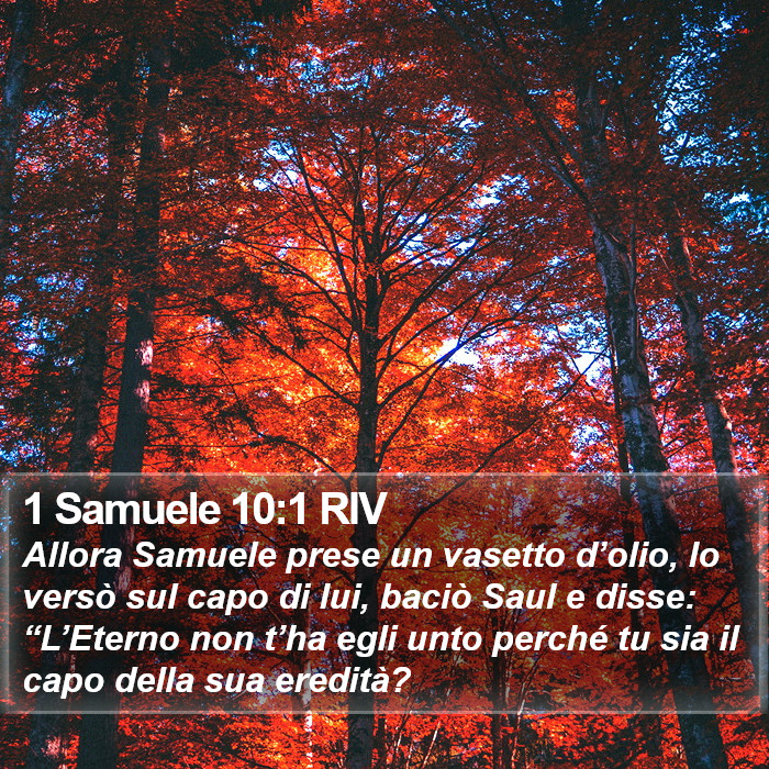 1 Samuele 10:1 RIV Bible Study