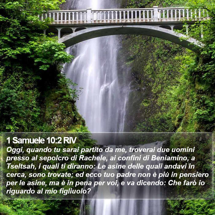 1 Samuele 10:2 RIV Bible Study