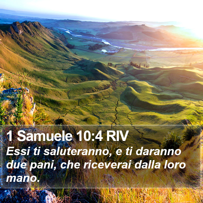 1 Samuele 10:4 RIV Bible Study