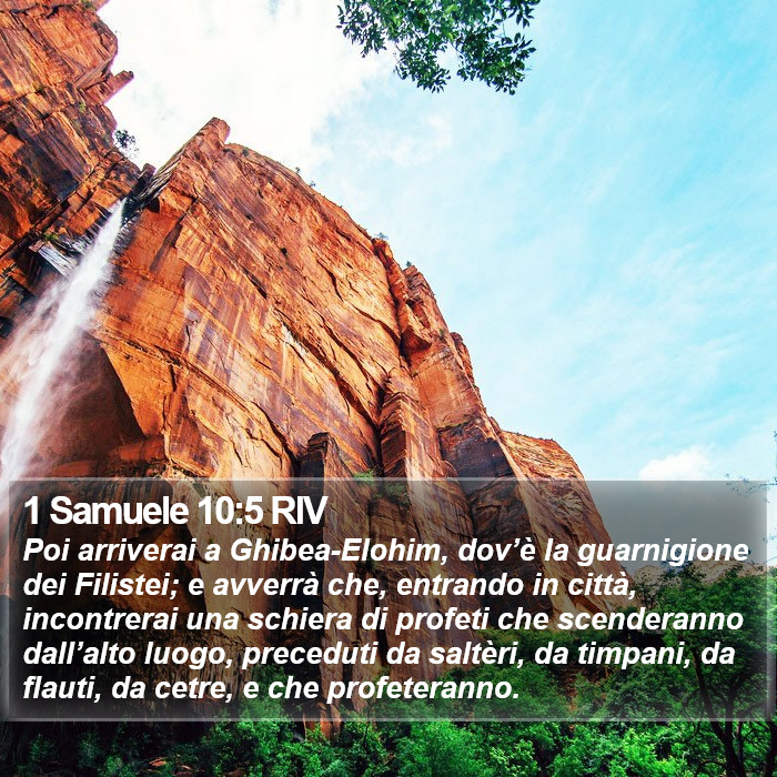 1 Samuele 10:5 RIV Bible Study