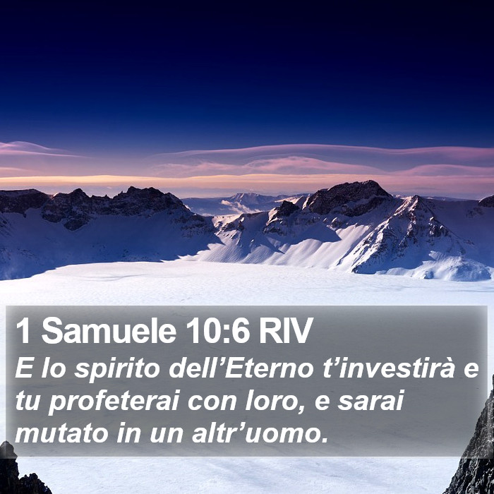 1 Samuele 10:6 RIV Bible Study