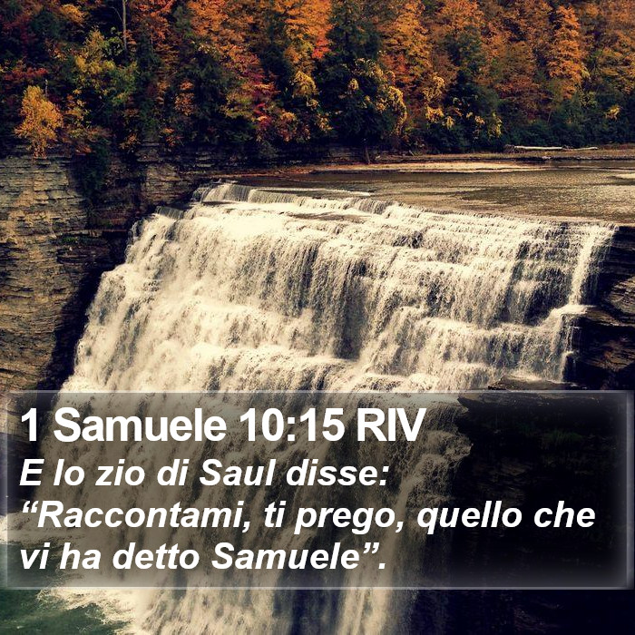 1 Samuele 10:15 RIV Bible Study