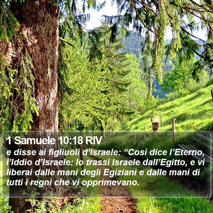 1 Samuele 10:18 RIV Bible Study