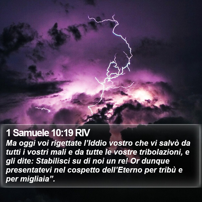 1 Samuele 10:19 RIV Bible Study