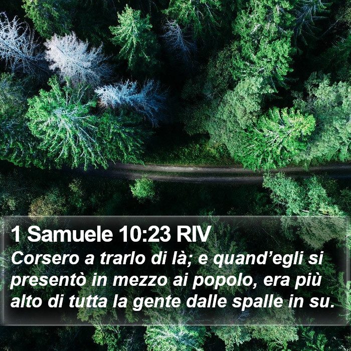 1 Samuele 10:23 RIV Bible Study