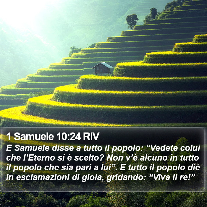 1 Samuele 10:24 RIV Bible Study