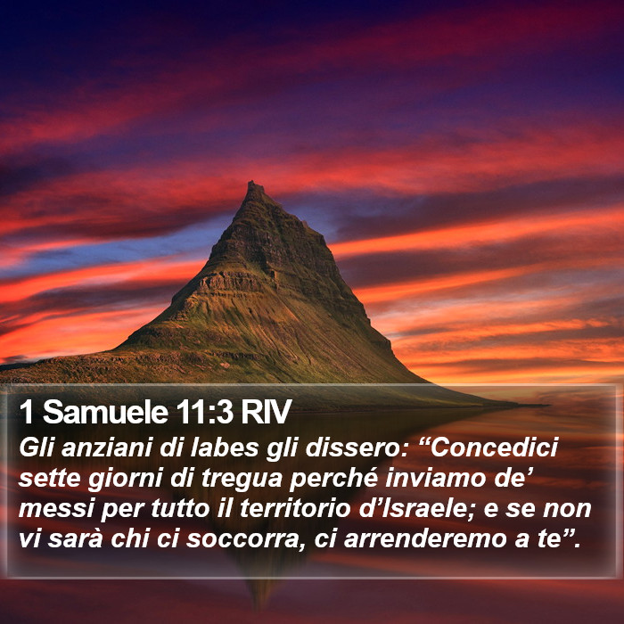 1 Samuele 11:3 RIV Bible Study