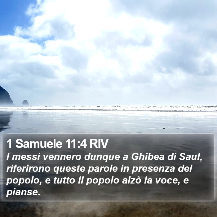 1 Samuele 11:4 RIV Bible Study