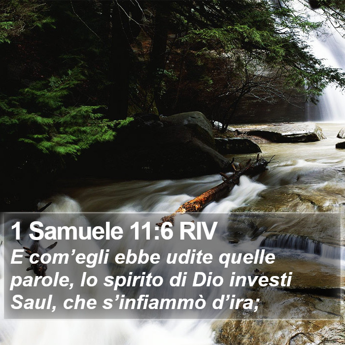 1 Samuele 11:6 RIV Bible Study