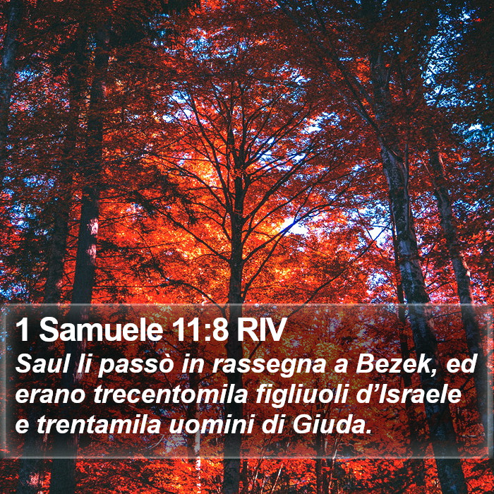 1 Samuele 11:8 RIV Bible Study