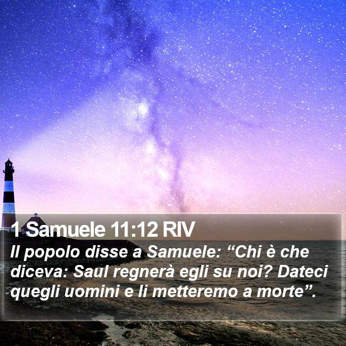 1 Samuele 11:12 RIV Bible Study