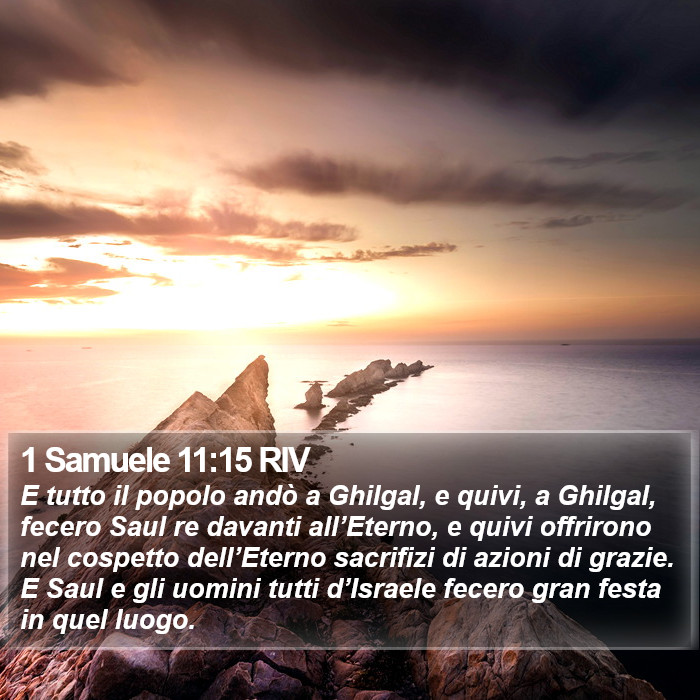 1 Samuele 11:15 RIV Bible Study