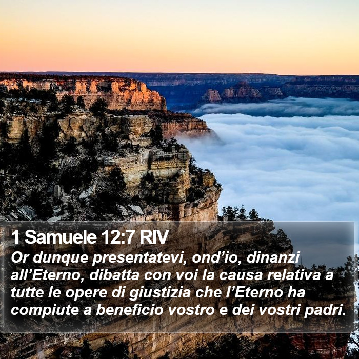 1 Samuele 12:7 RIV Bible Study