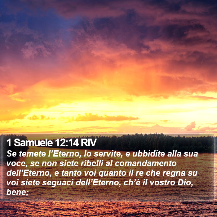 1 Samuele 12:14 RIV Bible Study