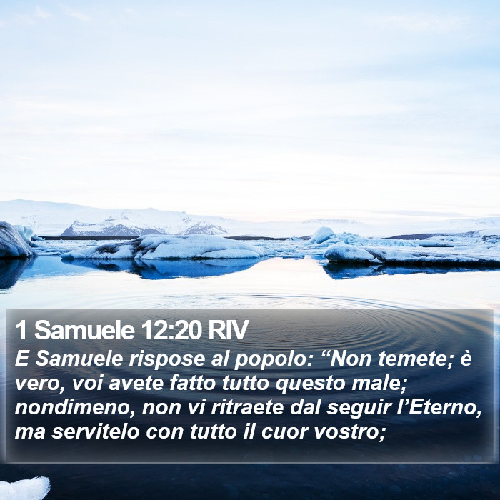 1 Samuele 12:20 RIV Bible Study