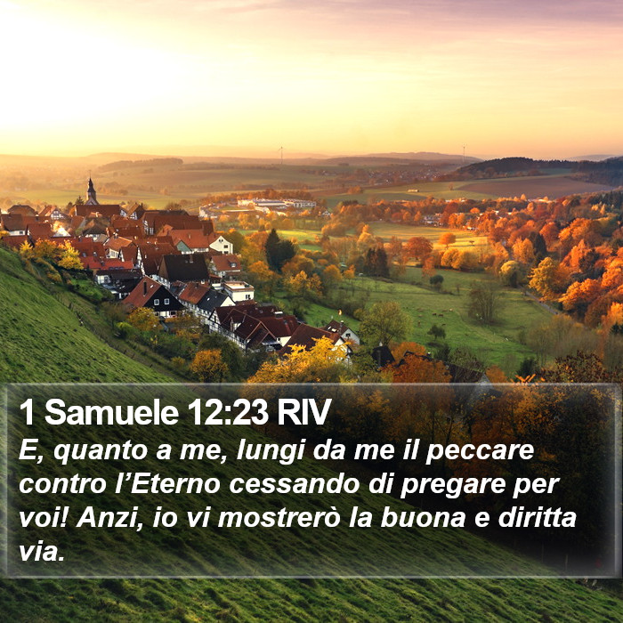 1 Samuele 12:23 RIV Bible Study