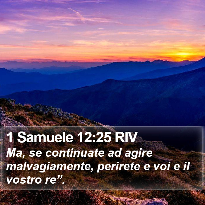 1 Samuele 12:25 RIV Bible Study