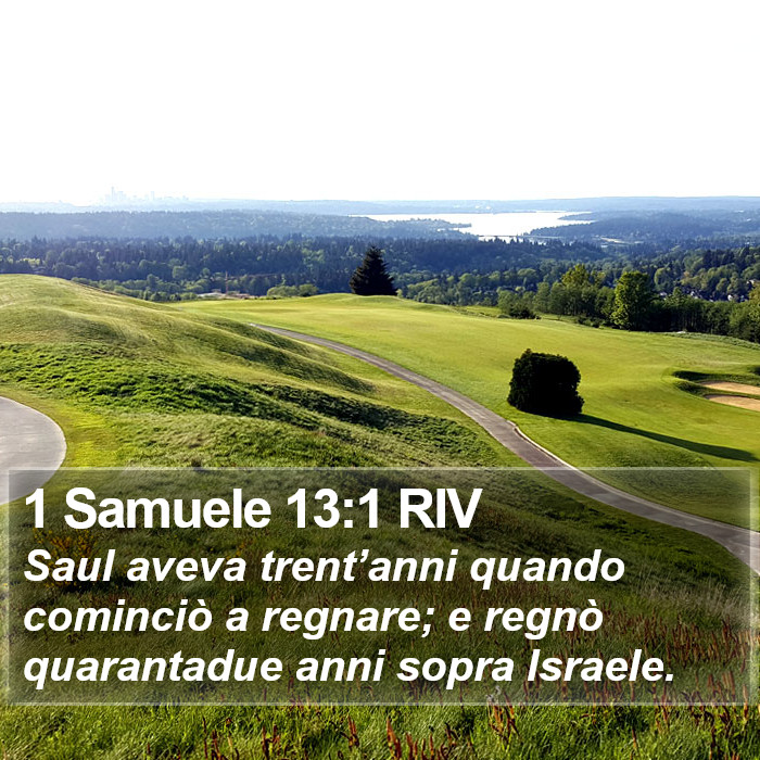 1 Samuele 13:1 RIV Bible Study