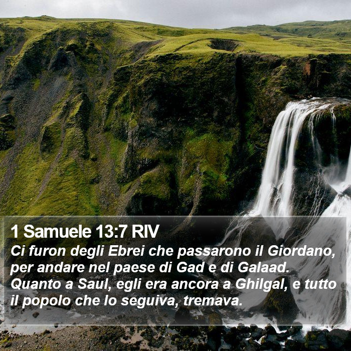 1 Samuele 13:7 RIV Bible Study