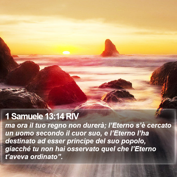 1 Samuele 13:14 RIV Bible Study