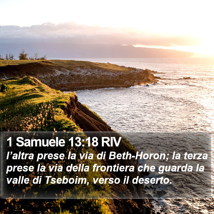 1 Samuele 13:18 RIV Bible Study