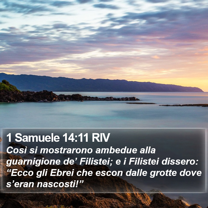 1 Samuele 14:11 RIV Bible Study