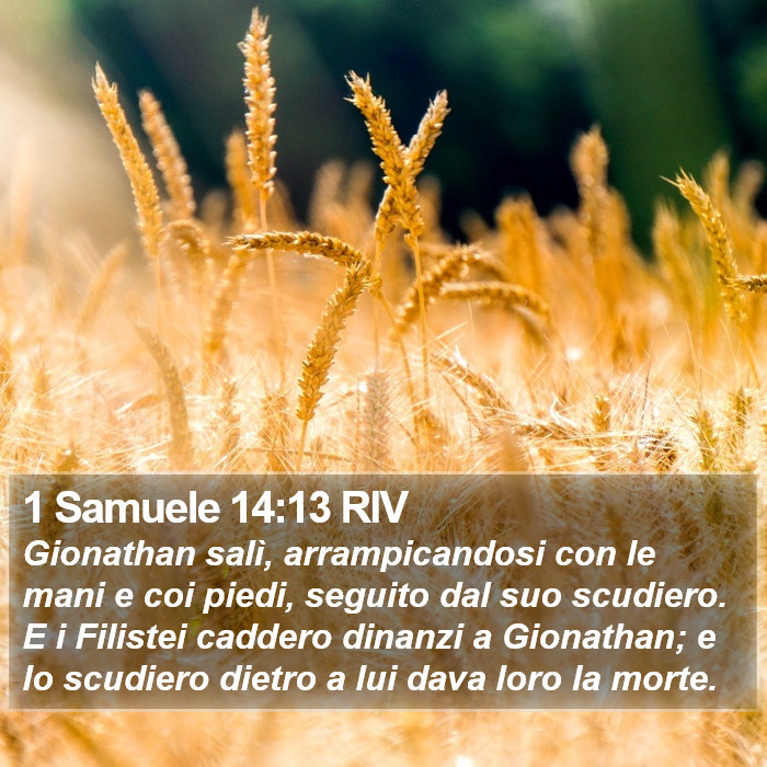 1 Samuele 14:13 RIV Bible Study