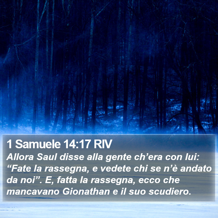 1 Samuele 14:17 RIV Bible Study