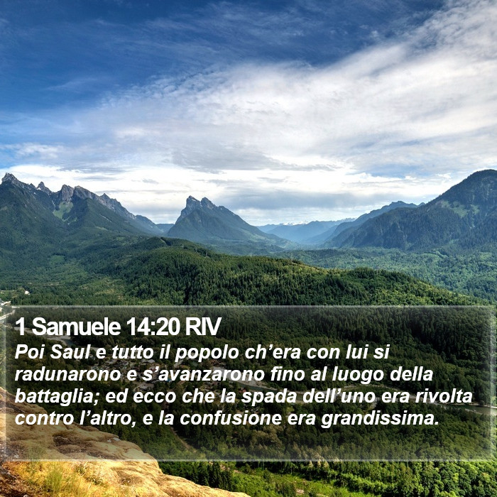 1 Samuele 14:20 RIV Bible Study