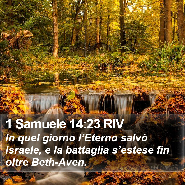 1 Samuele 14:23 RIV Bible Study