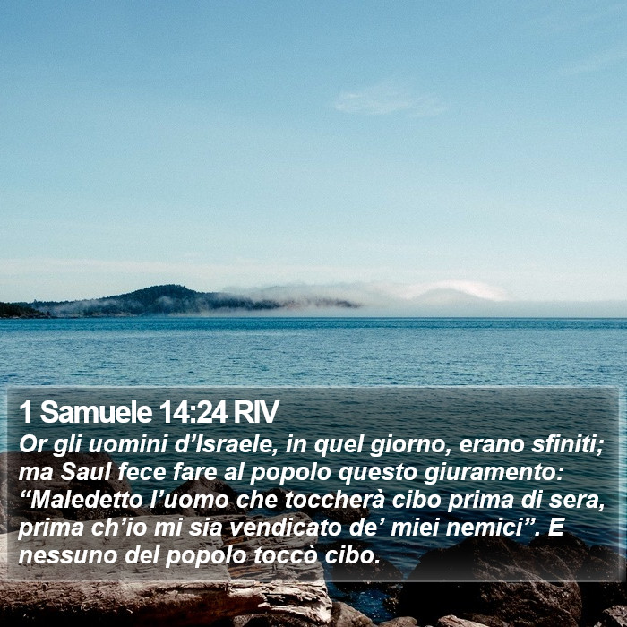 1 Samuele 14:24 RIV Bible Study