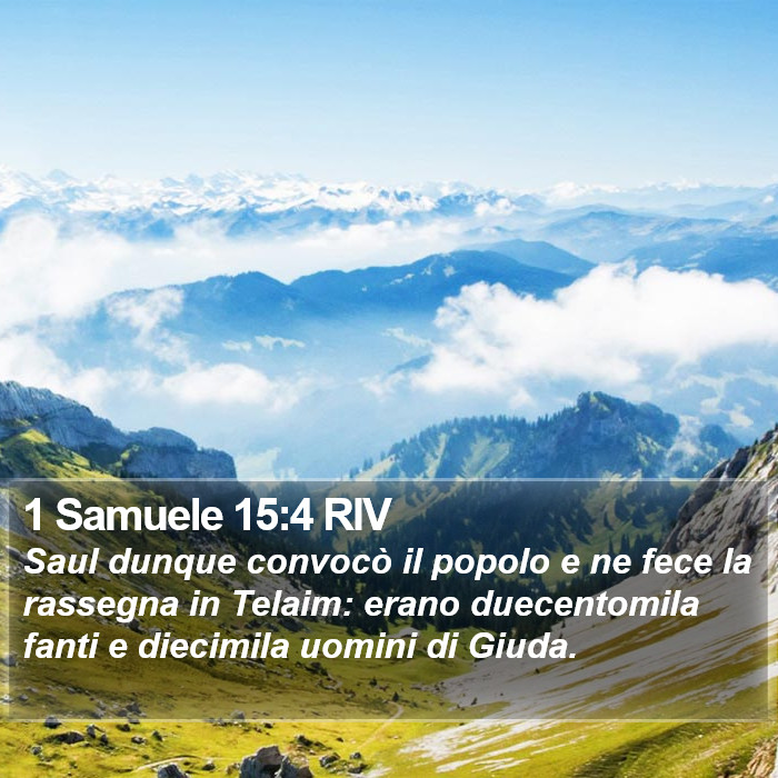 1 Samuele 15:4 RIV Bible Study