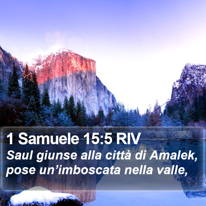 1 Samuele 15:5 RIV Bible Study