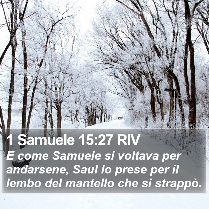 1 Samuele 15:27 RIV Bible Study