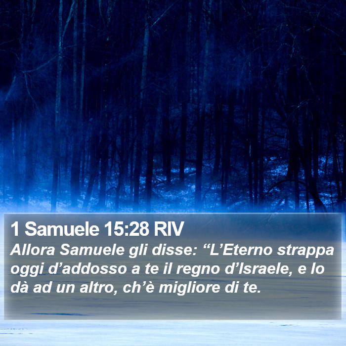 1 Samuele 15:28 RIV Bible Study