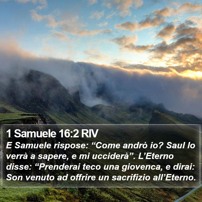 1 Samuele 16:2 RIV Bible Study