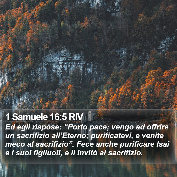 1 Samuele 16:5 RIV Bible Study