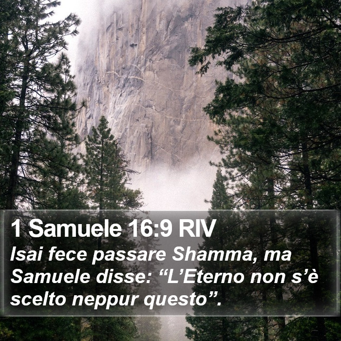 1 Samuele 16:9 RIV Bible Study