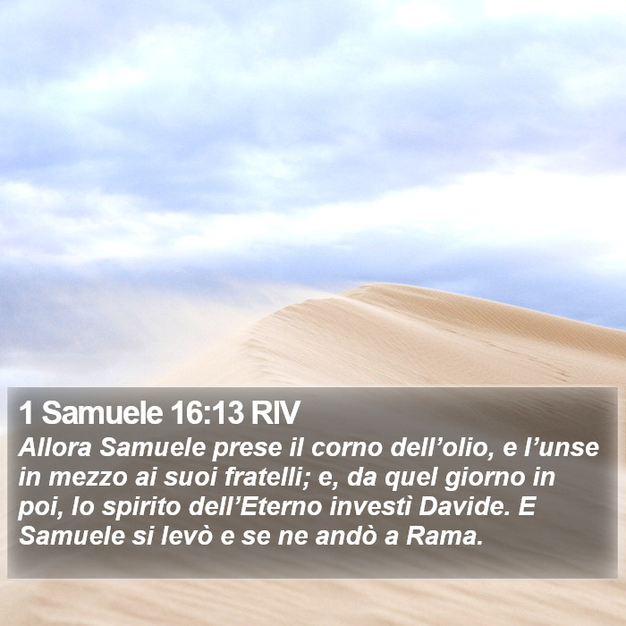 1 Samuele 16:13 RIV Bible Study