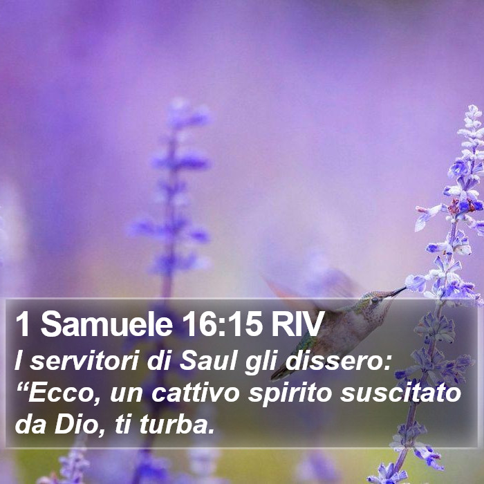 1 Samuele 16:15 RIV Bible Study