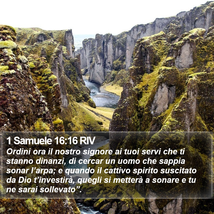 1 Samuele 16:16 RIV Bible Study