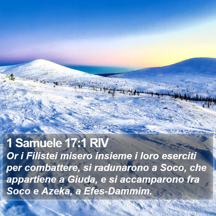 1 Samuele 17:1 RIV Bible Study