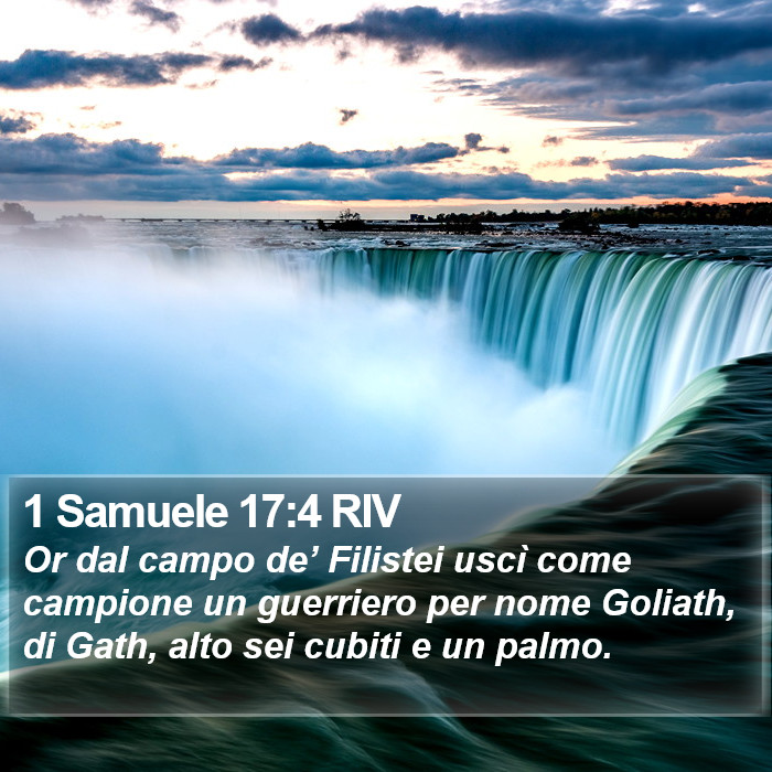 1 Samuele 17:4 RIV Bible Study