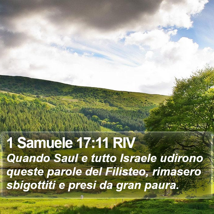 1 Samuele 17:11 RIV Bible Study