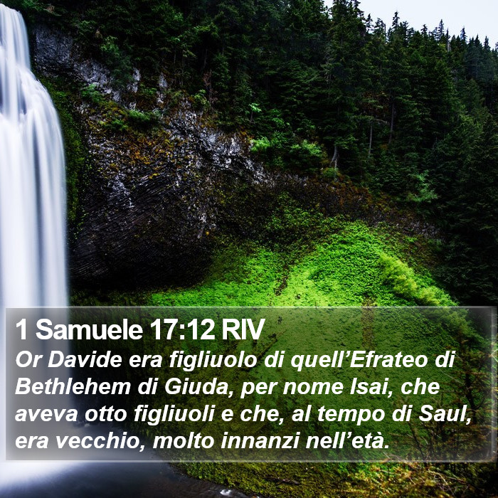 1 Samuele 17:12 RIV Bible Study