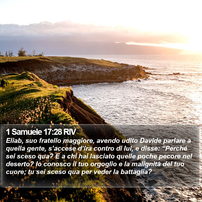 1 Samuele 17:28 RIV Bible Study