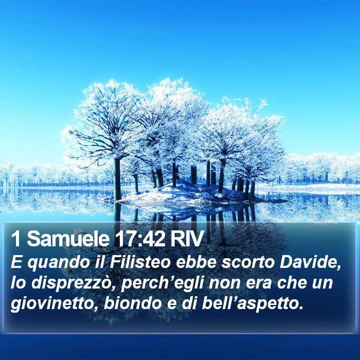 1 Samuele 17:42 RIV Bible Study