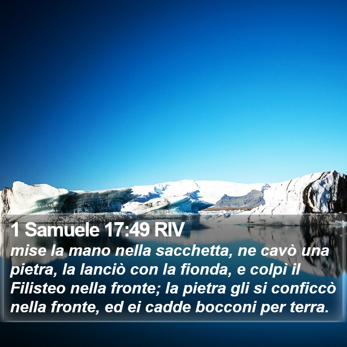 1 Samuele 17:49 RIV Bible Study