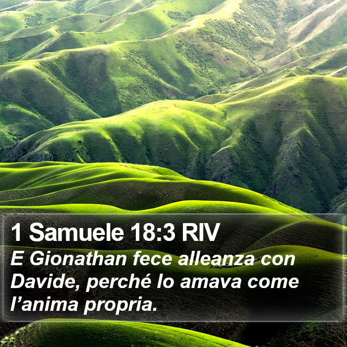 1 Samuele 18:3 RIV Bible Study