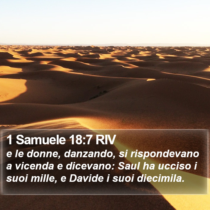 1 Samuele 18:7 RIV Bible Study